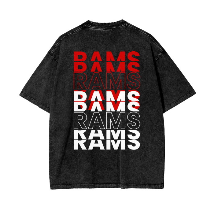 Ram Shack Acid Wash Black T-Shirt