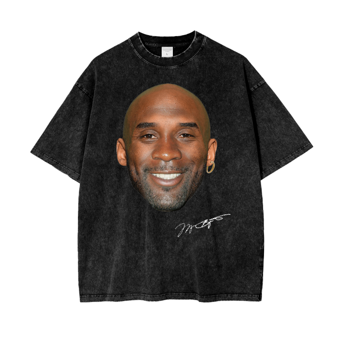Kobe x Jordan Collaboration Black Acid Wash T-Shirt