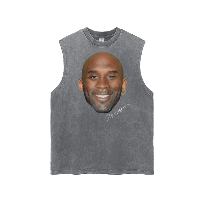 Kobe x Jordan Collaboration Dark Gray Washed Tank Top