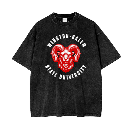 Ram Shack Acid Wash Black T-Shirt