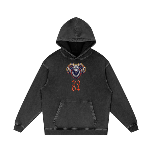 Class of 2004 Acid Wash Black Hoodie